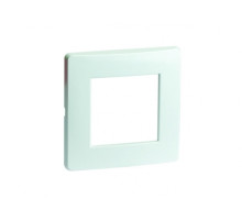 DKC Brava Рамка на 2 модуля (одноместная), белая, RAL9010