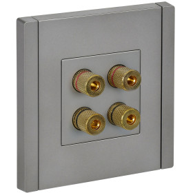 IEK FORTE&PIANO Сталь Аудиорозетка 4-мест. FP539