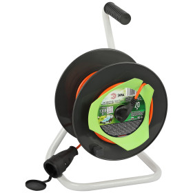 ЭРА Удлинитель силовой RP-1e-3х0.75-20m на пластиковой катушке c заземлением 1 розетка 20м ПВС 3х0,75мм2