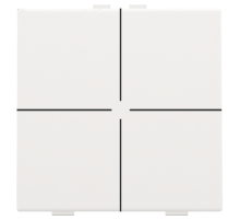 Niko Home Control Пластик Белая сталь Кнопка  4-клавишная