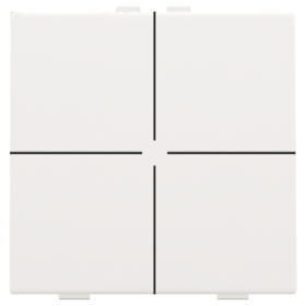 Niko Home Control Пластик Белая сталь Кнопка  4-клавишная