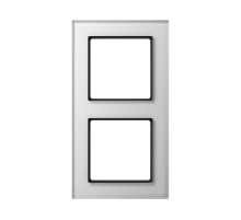 JUNG A creation Стекло Белое Рамка 2-ая