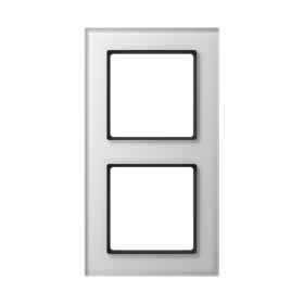 JUNG A creation Стекло Белое Рамка 2-ая