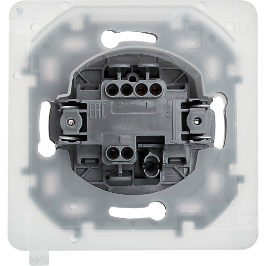 Переключатель одноклавишный IP44 - Legrand/Daccord Inspiria - 10АХ 250В безвинтовые зажимы - антрацит