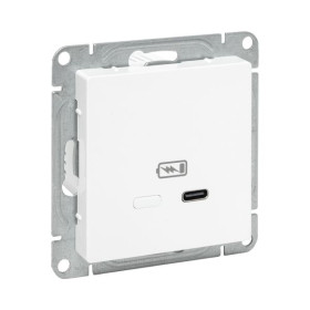 EKF Эпика Механизм розетки USB-С, быстрая, белый.
