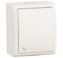 Simon 15 Aqua Бежевый Переключатель 1-клавишный с подсветкой наружный, IP54