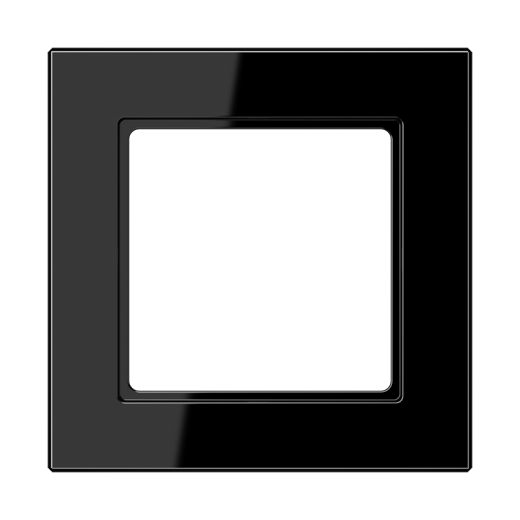 Рамка для вертикальной и горизонтальной установки, 1 пост, дюропласт, черный, A CREATION