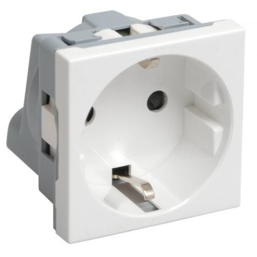 РКС-20-30-П-К Розетка с з/к 2к (2 мод) ПРАЙМЕР белая IEK