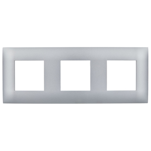 SKANDY Рамка 3-мест. SK-F03S сереб. IEK