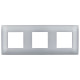 SKANDY Рамка 3-мест. SK-F03S сереб. IEK
