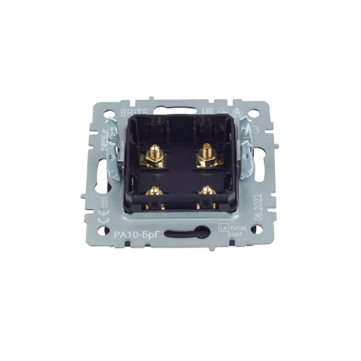 BRITE Аудиорозетка 4-мест. РА10-БрГ граф. IEK