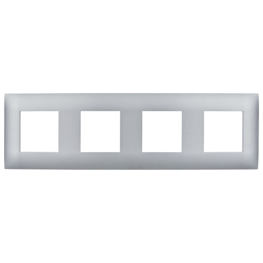 SKANDY Рамка 4-мест. SK-F04S сереб. IEK