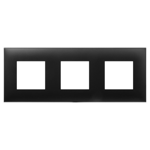 Рамка 3 поста (6 мод.), Avanti, черный матовый