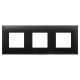 Рамка 3 поста (6 мод.), Avanti, черный матовый