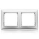 Рамка 2 поста - Legrand Valena - алюминий