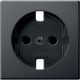 MERTEN ЦЕНТР.ПЛАТА д/мех-ма розетки б/усиленной защиты, АНТРАЦИТ, QF SM