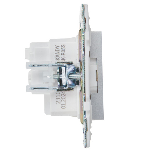 SKANDY Роз. с з/к без з/ш 16А SK-R05S сереб. IEK