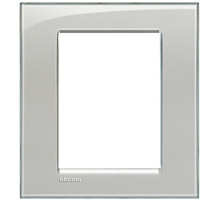 BT LivingLight Серое небо Рамка прямоугольная 3+3 модуля.