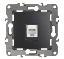 ЭРА Розетка Серия 12 12-3105-05 телефонная RJ11 IP20 антрацит
