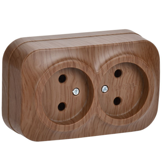 GLORY Роз. 2-я без з/к/ш о/у 10А РС22-2-ХД дуб IEK