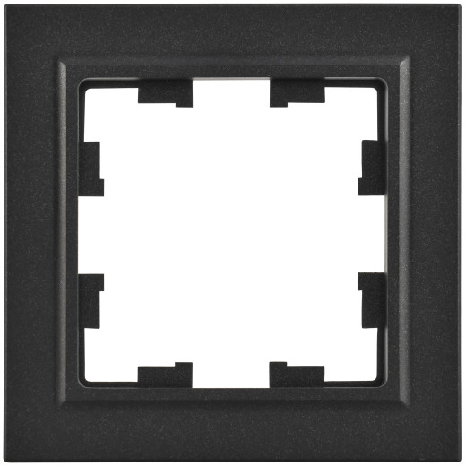 BRITE Рамка 1-мест. РУ-1-БрЧ черн. IEK