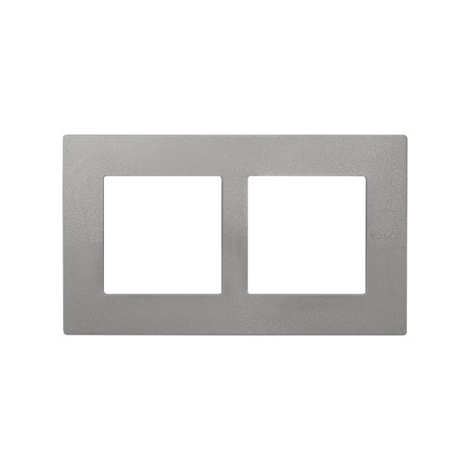 Рамка 2-х местная, Scudo, серый