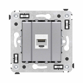 DKC Avanti Компьютерная розетка RJ-45 без шторки в стену, кат.6А одинарная, 