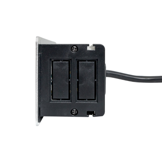 Встраиваемый настольный розеточный блок, 8 модулей, C-Line