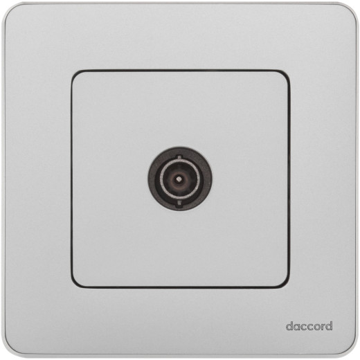 Розетка TV (телевизионная) - Legrand/Daccord Inspiria - оконечная - алюминий