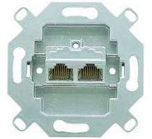 JUNG EcoProfi Мех Розетка компьютерная 2-ая наклонная 6 кат UAE экранированная