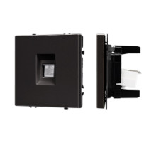 Arlight Механизм компьютерной розетки SCT-NOBE-MPC1-SFPL-BK (RJ-45, CAT6) (-)