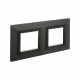 Рамка из металла 2 поста (4 мод.), Avanti, графитовая