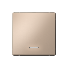 Systeme Electric ArtGallery Песочный Выключатель 1-клавишный кнопочный с подсв. 10А, механизм