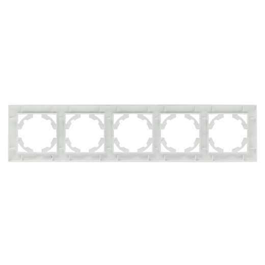 Валенсия Рамка 5-местная сталь EKF