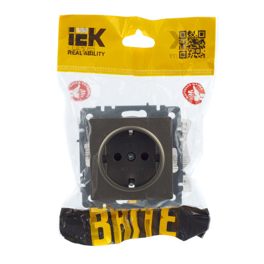 BRITE Роз. с з/к/ш 16А РС14-1-0-БрШ шамп. IEK