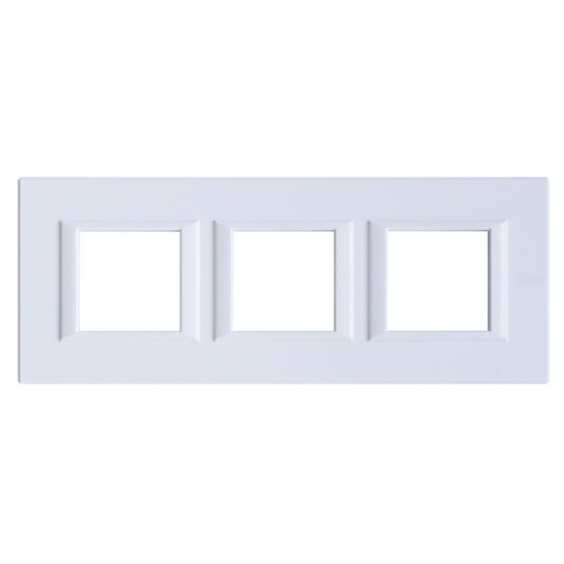 Axolute декоративные накладки прямоугольной формы, горизонтальные, цвет белый, на 2+2+2 модуля