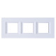 Axolute декоративные накладки прямоугольной формы, горизонтальные, цвет белый, на 2+2+2 модуля