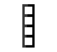 JUNG A creation Черная Рамка 4-ая