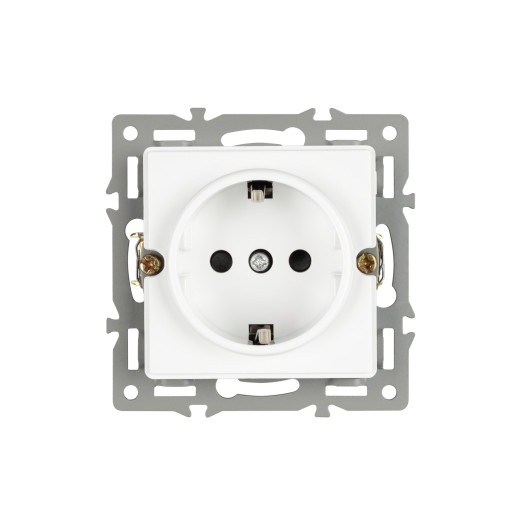 Механизм электрической розетки SCT-GP-MEU-PL-WH (250V, 16A) (Arlight, -)