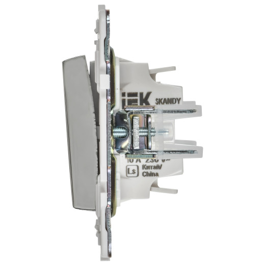 SKANDY Выключ. жалюзи 10А SK-V12N никель IEK