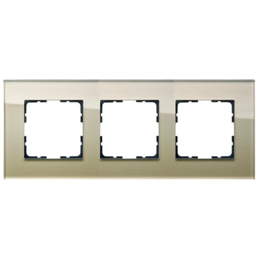 Рамка 3-постовая, стекло  Champagne Gold