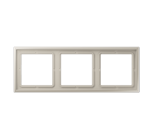 JUNG Нерж. Сталь (лак) Рамка 3-ая термопласт (ударопрочный)