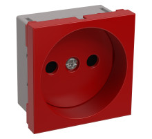 IEK PRIMER РКС-20-22-П-К Розетка без з/к 2к (на 2 модуля) ПРАЙМЕР красная