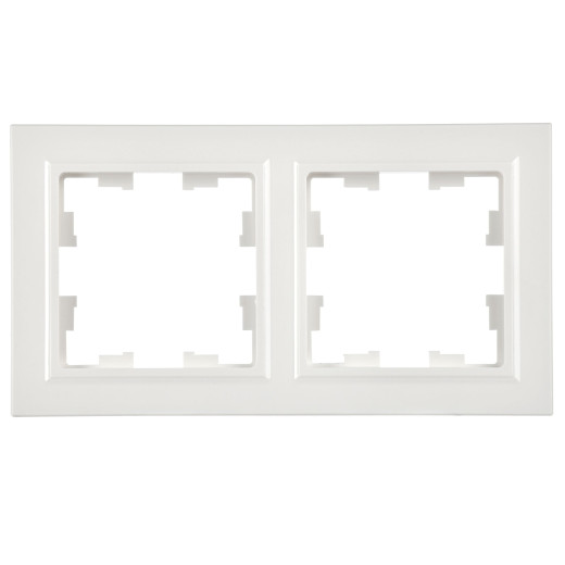 BRITE Рамка 2-мест. РУ-2-БрБ бел. IEK