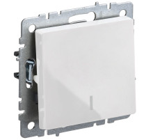 IEK BRITE BASE Белый Выключ. 1-кл. прох. с инд. 10А ВС10-1-7-БрБ