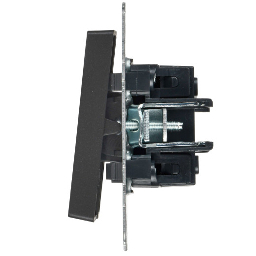 BRITE Выключ. 2-кл. с инд. отел. 10А ВС10-2-9-БрЧ черн. IEK