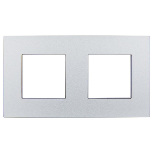 SKANDY Рамка 2-мест. SK-F32S металл сереб. IEK