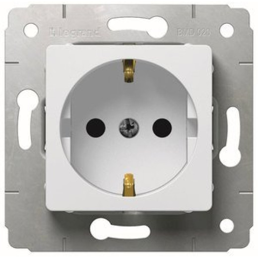 Cariva DIY Розетка 2К+З, нем. Стандарт, бел
