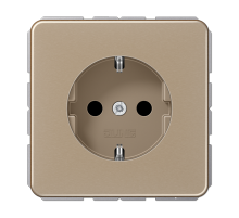 JUNG CD 500/CD plus Бронза Розетка с/з безвинт. зажим