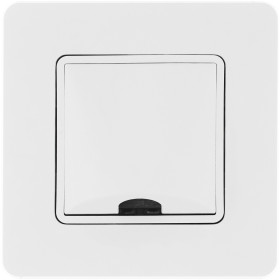 Legrand/Daccord INSPIRIA Белый Вывод кабеля с зажимом для крепления.